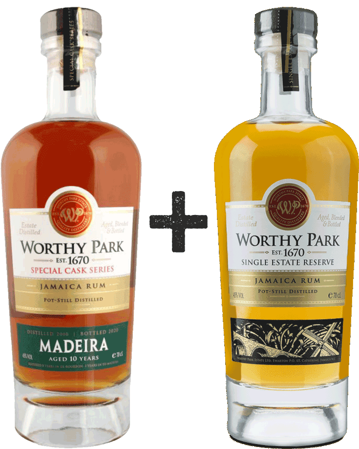 Worthy Park MADEIRA Special Cask Series 2010/2020 + Worthy Park Single Estate Reserve Rum 