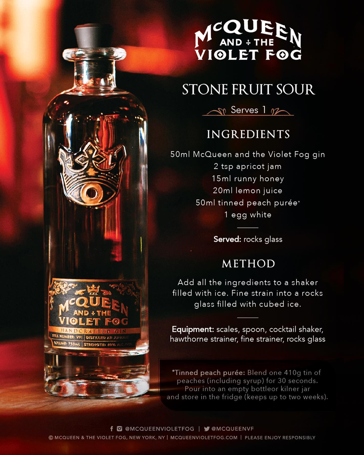 McQueen the Gin and Violet Fog